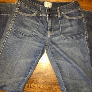 Dark blue Blanc White House Black Market jeans.